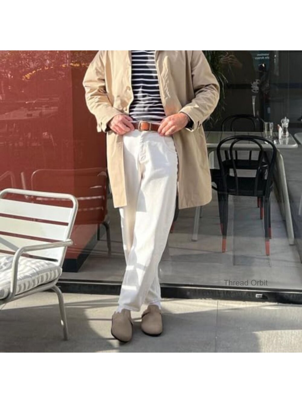 Men's Suede Mules & Clogs with Arch Support Cork Footbed Leather Adjustable - Picture 2 of 6